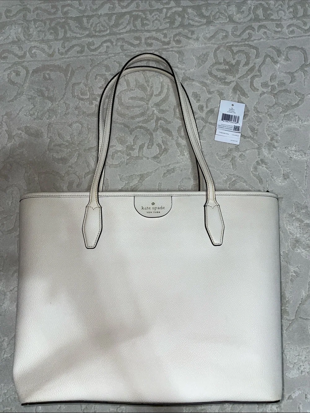 kate spade Cream/White Lori Tote Bag